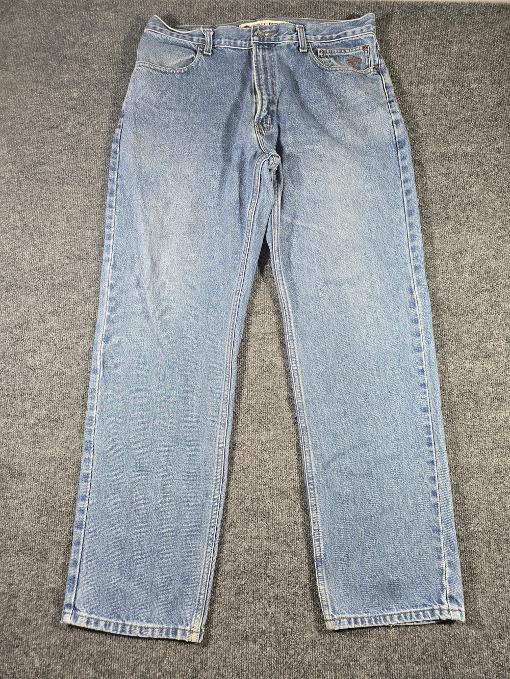 Harley-Davidson Original Traditional Fit Jeans Men's 36x32 Blue Denim 99024-07VM